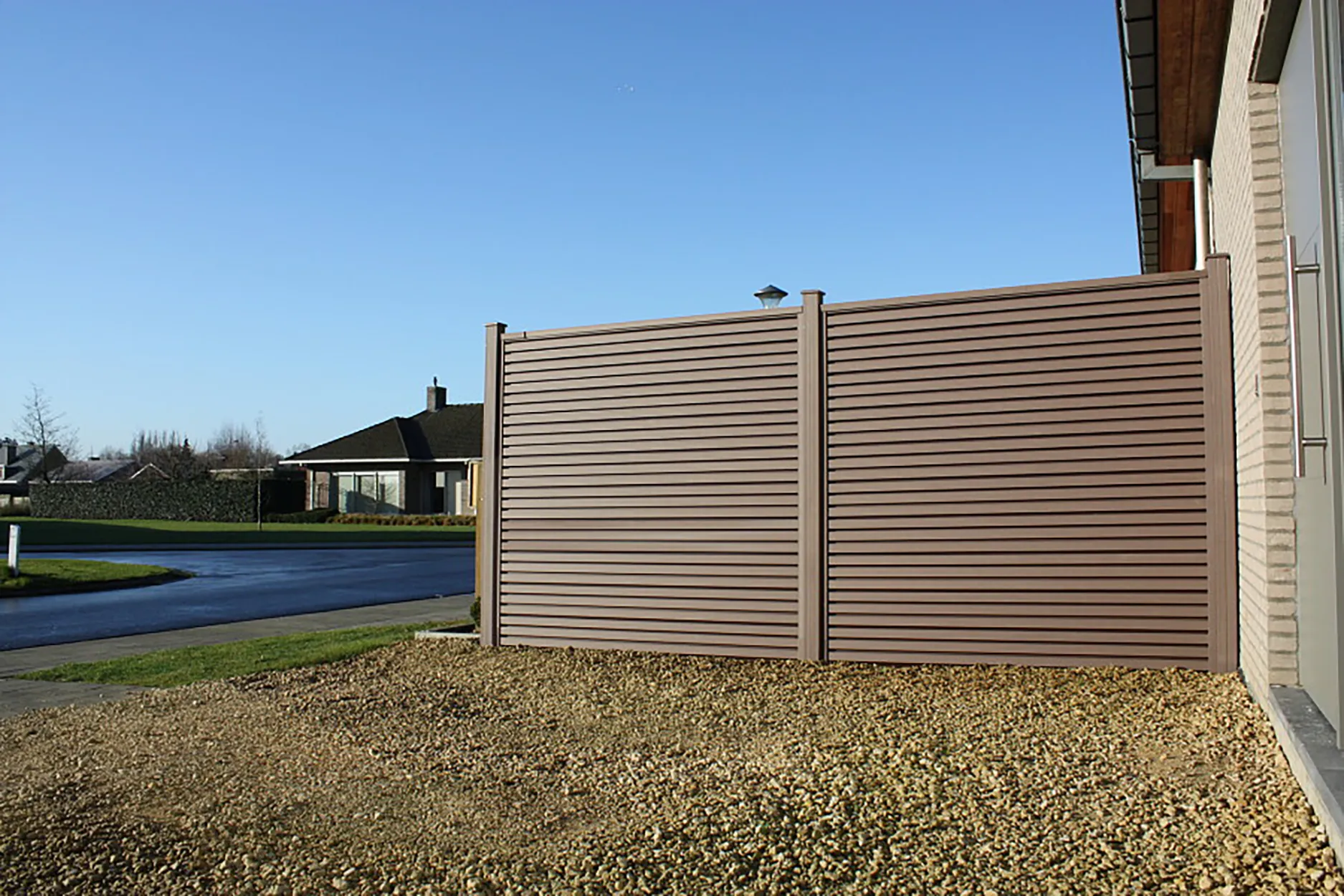 écran de jardin Wenge brown Duofuse